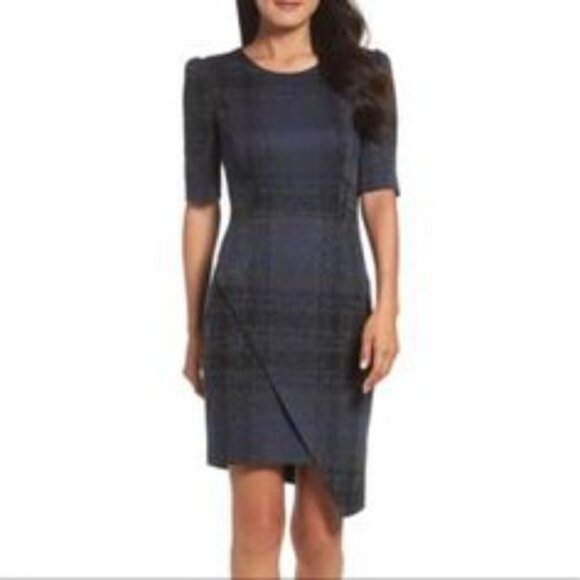 Betsey Johnson Dresses & Skirts - Betsey Johnson Womens Dress Asymmetrical Abstract Plaid Size 2